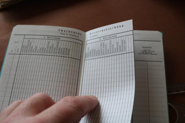 Reprint pay book of the Luftwaffe unused